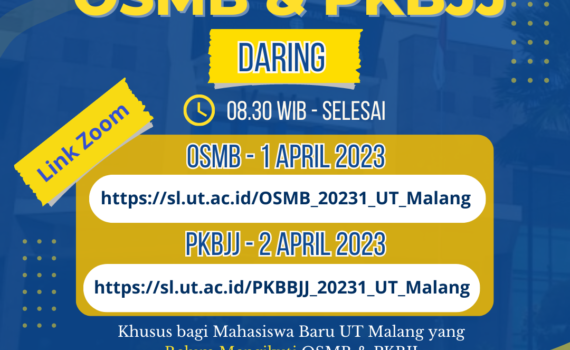OSMB dan PKBJJ Daring UT Malang - Tulungagung